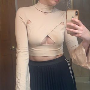 TOPSHOP cutout sexy crop top